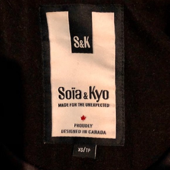 Soia and Kyo Black Chic Pea Coat With a Twist - Picture 5 of 8